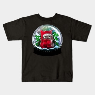 Snow Globe & Pou Kids T-Shirt